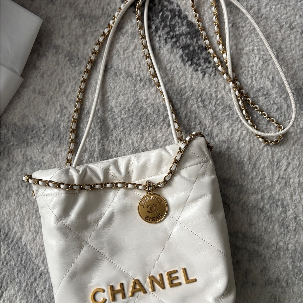 Chanel White Mini 22 - Pristine!
